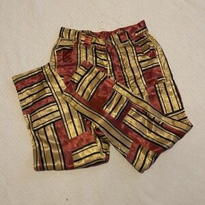 Kimchi Blue NWT Silky High Wasted Cargo Pants XS Urban Outfitters Pink Gold